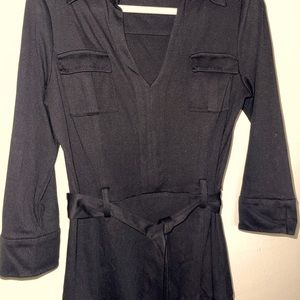 diane von furstenberg (DVF) black wrap dress